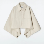 COS Oversized Cropped Trench Cape – Beige