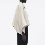 COS Oversized Cropped Trench Cape – Beige