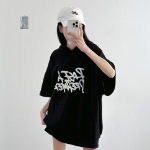 Dream Lettering – оверсайз худи-футболка с коротким рукавом