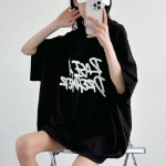 Dream Lettering – оверсайз худи-футболка с коротким рукавом