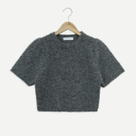 LEA – Puff Sleeve Short-Sleeve Knit T-shirt