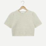 LEA – Puff Sleeve Short-Sleeve Knit T-shirt