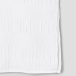 KUHO [Crease Series] Texture Half-Sleeved Blouse - White