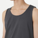 Scoop Neck Sleeveless Top — Dark Grey