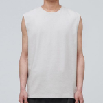 Relaxed Sleeveless Top — Dusty Cream