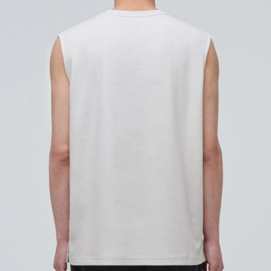 Relaxed Sleeveless Top — Dusty Cream