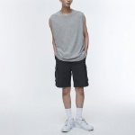 [Cooltandard] Relaxed Sleeveless Top — Medium Gray