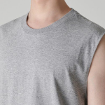 [Cooltandard] Relaxed Sleeveless Top — Medium Gray