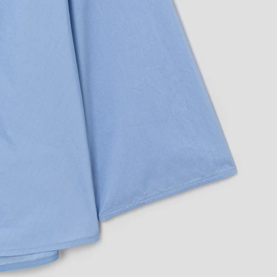 KUHO Half Neck Sleeve Blouse – Sky Blue