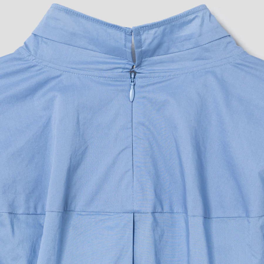 KUHO Half Neck Sleeve Blouse – Sky Blue