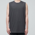 Layered Sleeveless Top — Regular Length — Dark Grey