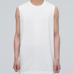 Layered Sleeveless Top — Long Length — Cream