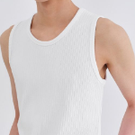 Wide Ribbed Tank Top — White