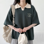 Collar Short Sleeve T-shirt