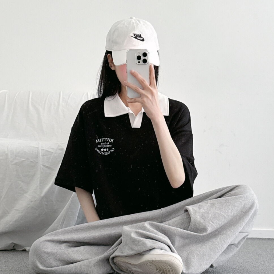 Collar Short Sleeve T-shirt