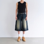 Wide Ribbed Tank Top — Black