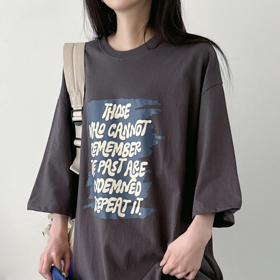 Remember Lettering Box T-Shirt