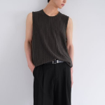 Crochet Sleeveless Top — Gunmetal