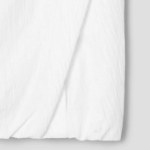 KUHO [Crease Series] Linen Blend Pleats Sleeveless Blouse - White