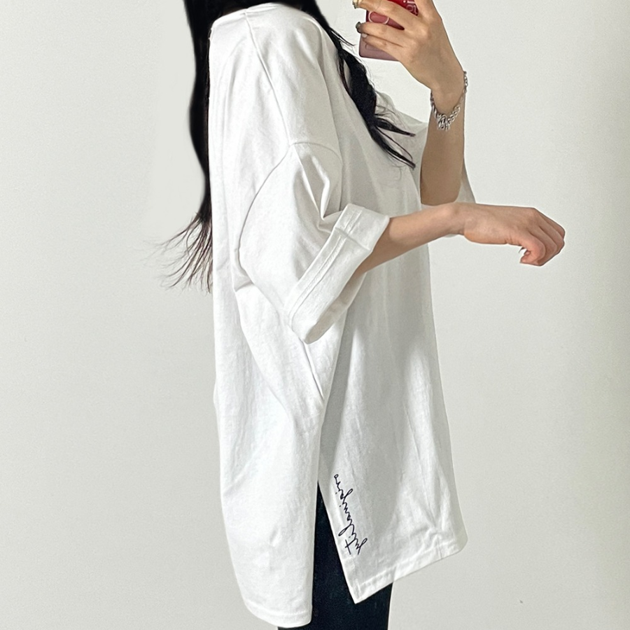 Signature Side Slit Short Sleeve T-Shirt