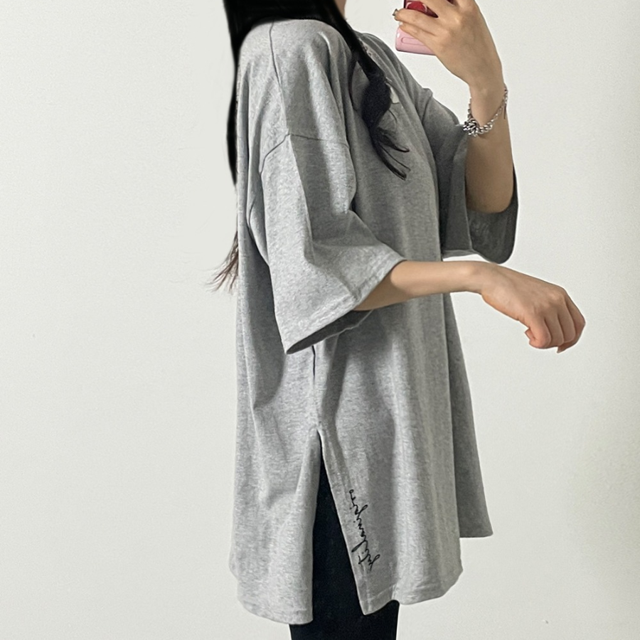 Signature Side Slit Short Sleeve T-Shirt