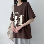 Loosefit 34 Lettering Boxy Short Sleeve T-Shirt