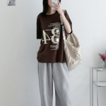 Loosefit 34 Lettering Boxy Short Sleeve T-Shirt