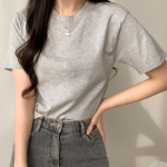 Sherbet Semi-Cropped Short Sleeve T-Shirt