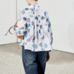 KUHO Puff-Sleeved Blouse - Blue