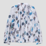 KUHO Puff-Sleeved Blouse - Blue