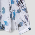 KUHO Puff-Sleeved Blouse - Blue