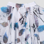 KUHO Puff-Sleeved Blouse - Blue