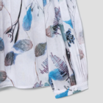 KUHO Puff-Sleeved Blouse - Blue