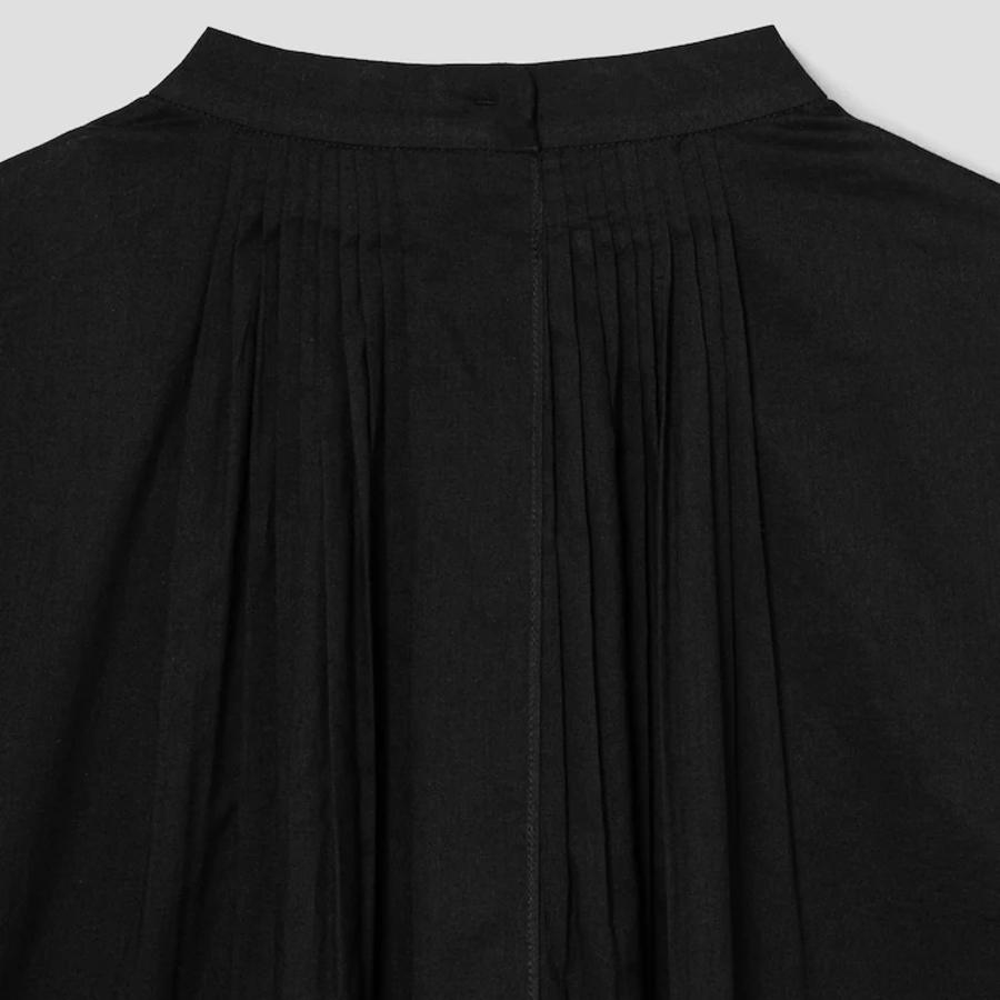 KUHO Puff-Sleeved Blouse - Black