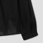 KUHO Puff-Sleeved Blouse - Black