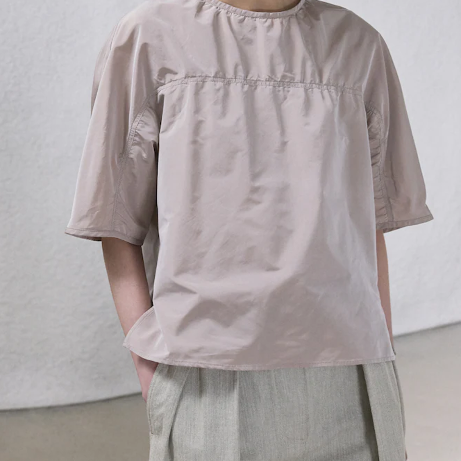 KUHO T-Shirt Type Blouse - Beige