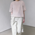 KUHO T-Shirt Type Blouse - Beige
