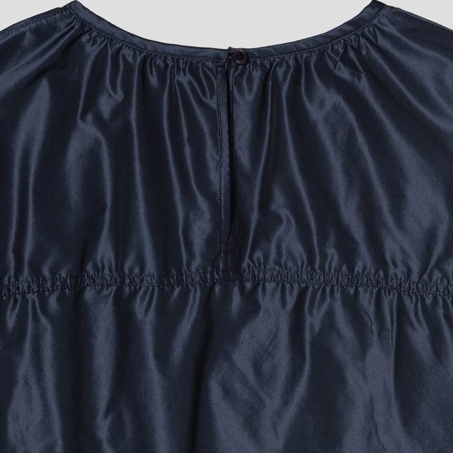 KUHO T-Shirt Type Blouse - Navy