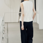 KUHO [Edit] Side Button Blouse - White