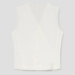 KUHO [Edit] Side Button Blouse - White