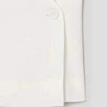 KUHO [Edit] Side Button Blouse - White