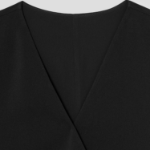 KUHO [Edit] Side Button Blouse - Black