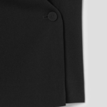 KUHO [Edit] Side Button Blouse - Black