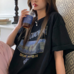 TANTAN Michigan Printing T-Shirt