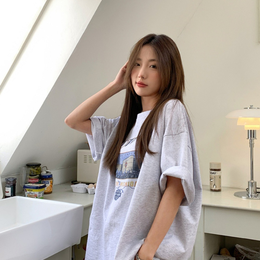 TANTAN Michigan Printing T-Shirt