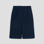 KUHO [Golf] Back-Banded Jersey Bermuda Pants - Navy