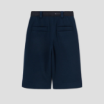 KUHO [Golf] Back-Banded Jersey Bermuda Pants - Navy