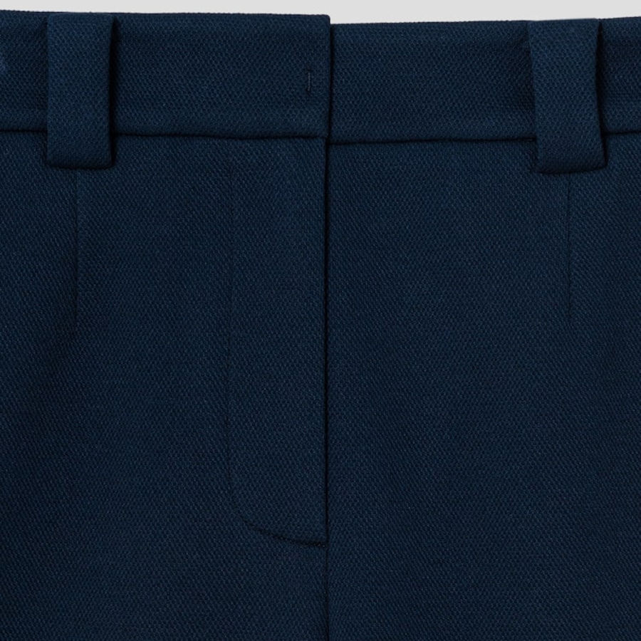KUHO [Golf] Back-Banded Jersey Bermuda Pants - Navy