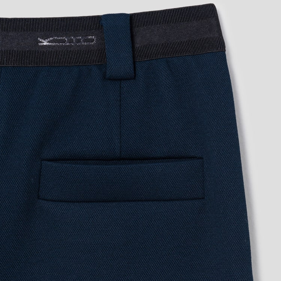 KUHO [Golf] Back-Banded Jersey Bermuda Pants - Navy