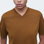 COS – Knitted Cotton V-Neck T-Shirt